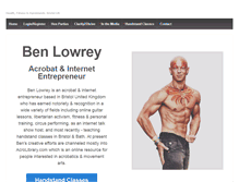 Tablet Screenshot of benlowrey.com